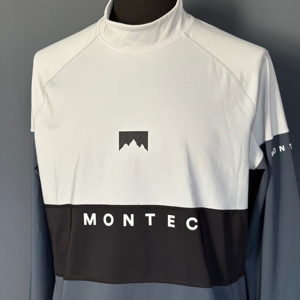 Montec Alpha Base‎ Layer Mock Neck | Size M | Colorblock Ski Sweatshirt